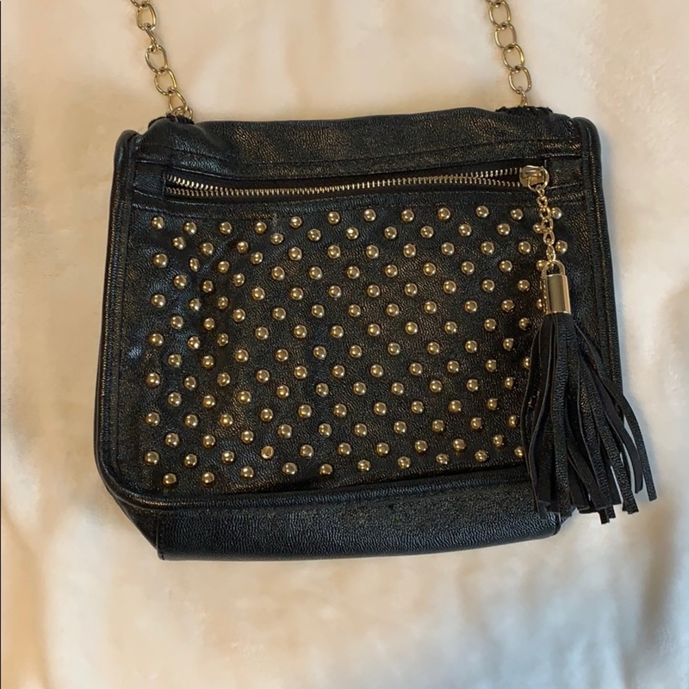 Black soft leather purse
